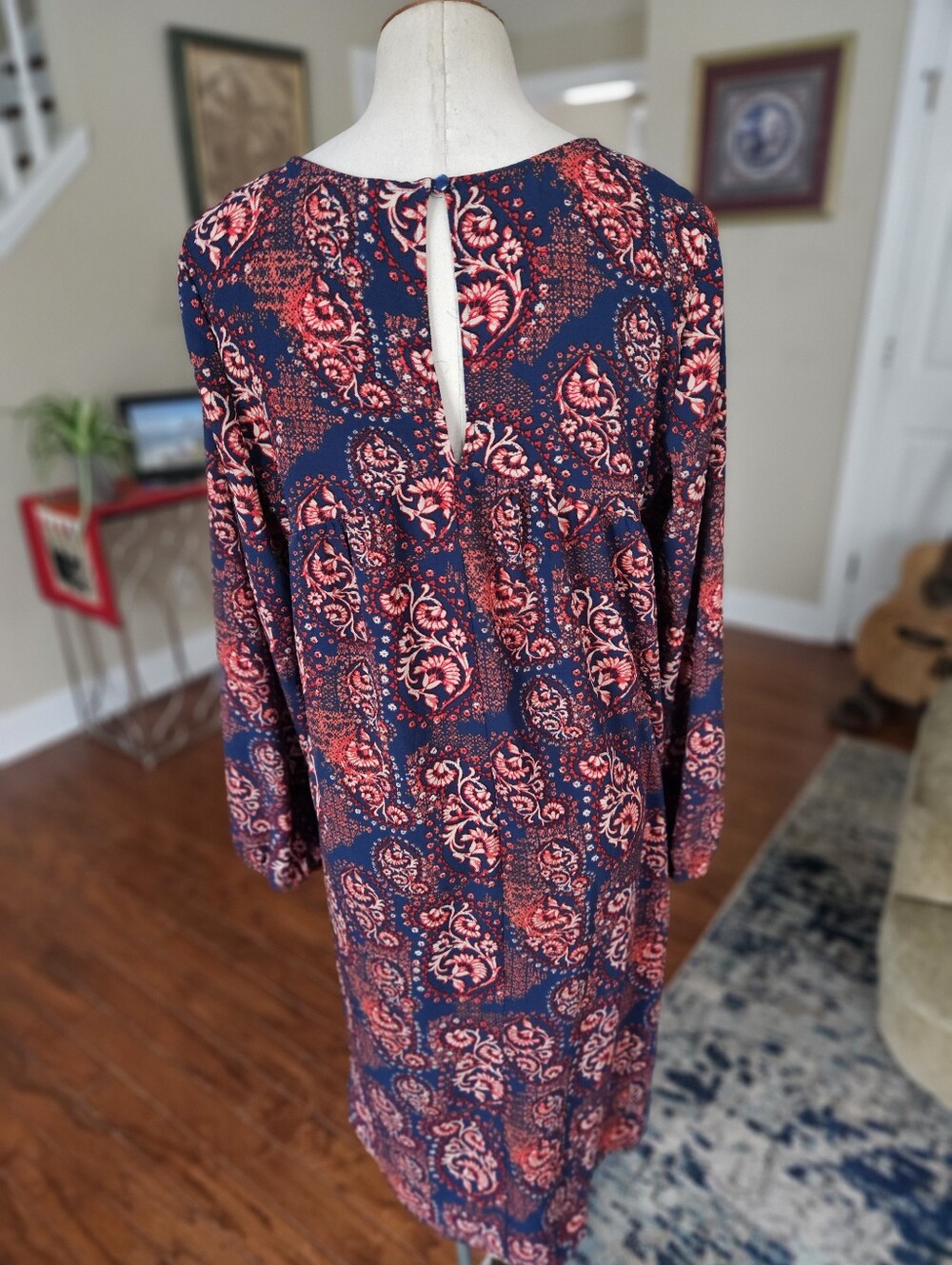 Xhiliration Embroidered Boho Dress Large - Picture 4 of 5